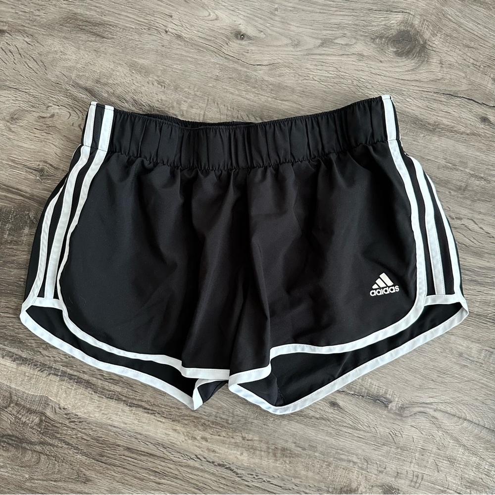 Adidas 3” Black Athletic shorts- Size M